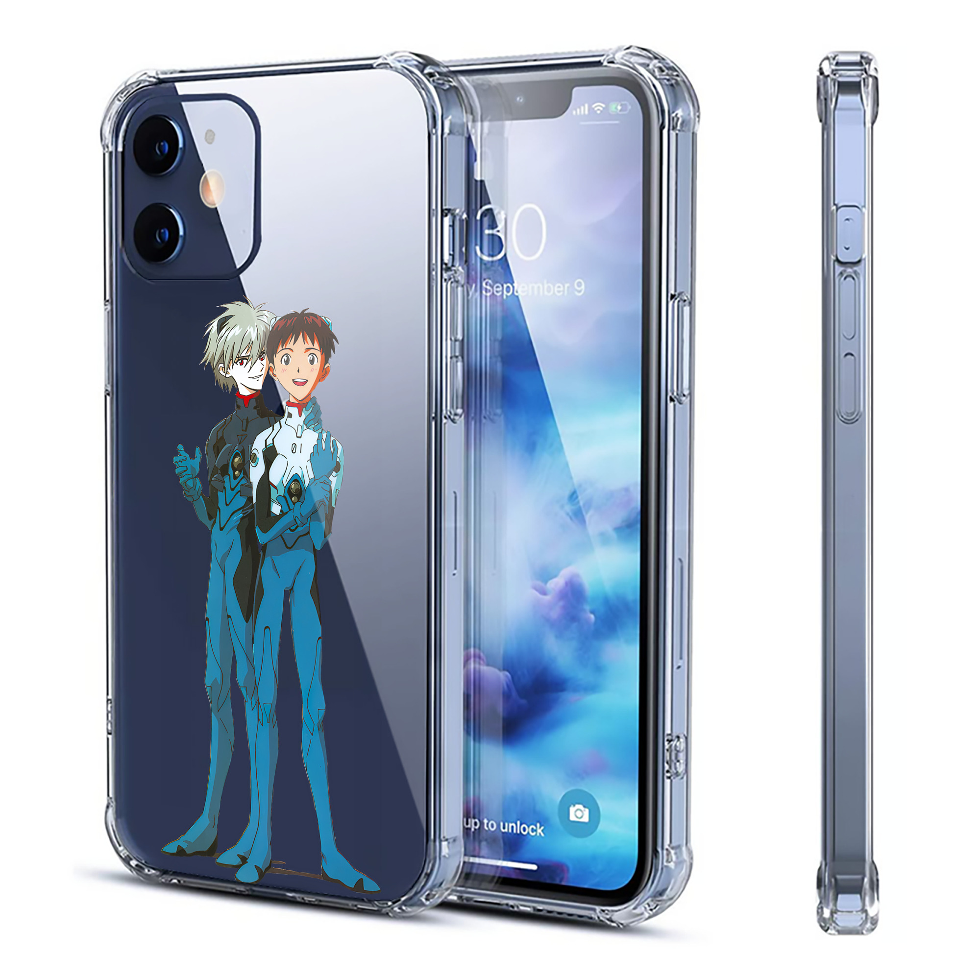 （画像用） EVA 新世紀エヴァンゲリオン 【iPhone 12シリーズ対応】透明スマホケース（クリアソフトケース）
